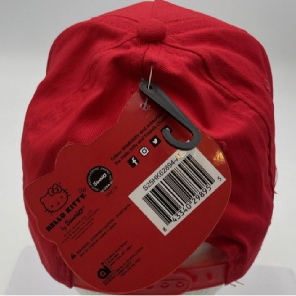 Hello Kitty Red Baseball Cap - Picture 3 of 4